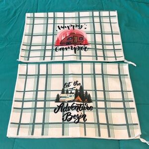 Plaid Camping Themed Hand Towels